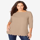 Scallop Boatneck Tunic image number null