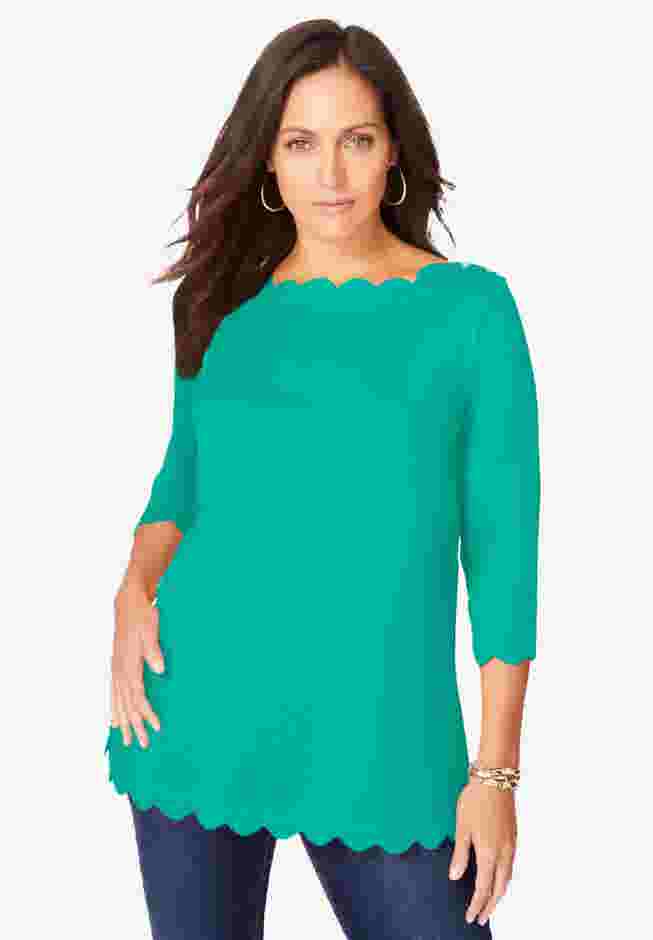 Scallop Boatneck Tunic image number 0