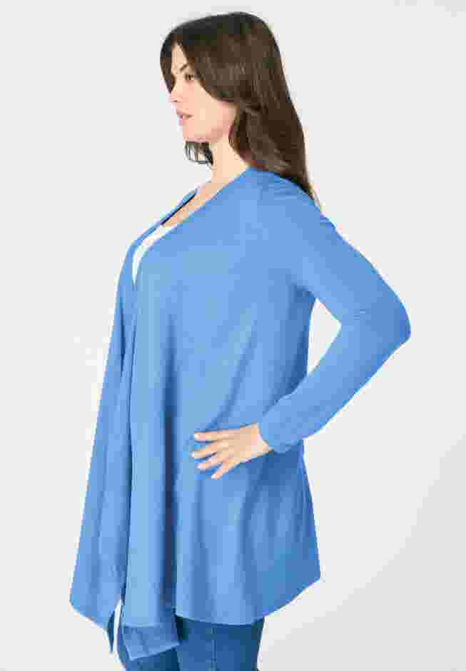 Fine Gauge Handkerchief Hem Cardigan Sweater image number 2