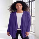 Plus Size Lightweight Handkerchief Hem Cardigan Sweater image number 0