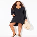 Pack & Go Wrinkle-Resistant Cover Up Hoodie Dress image number null