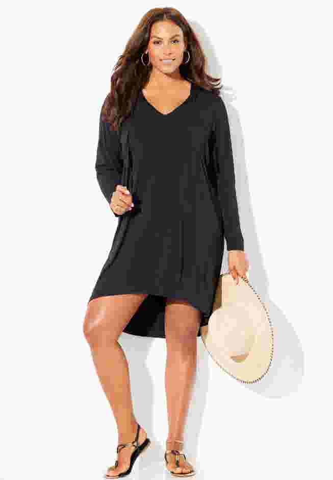 Pack & Go Wrinkle-Resistant Cover Up Hoodie Dress image number 0