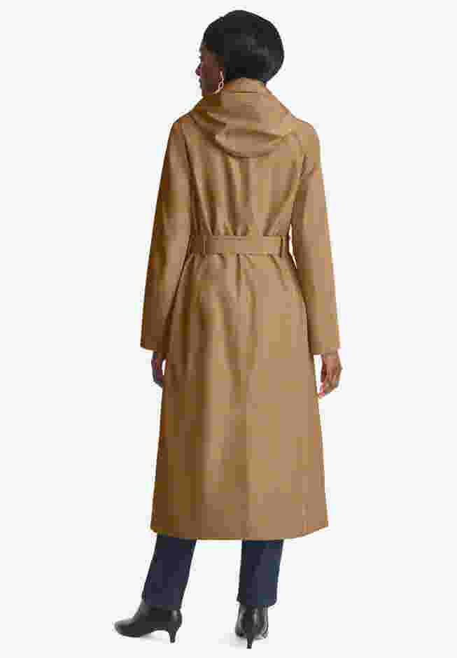 Double Breasted Long Trench Raincoat image number 1