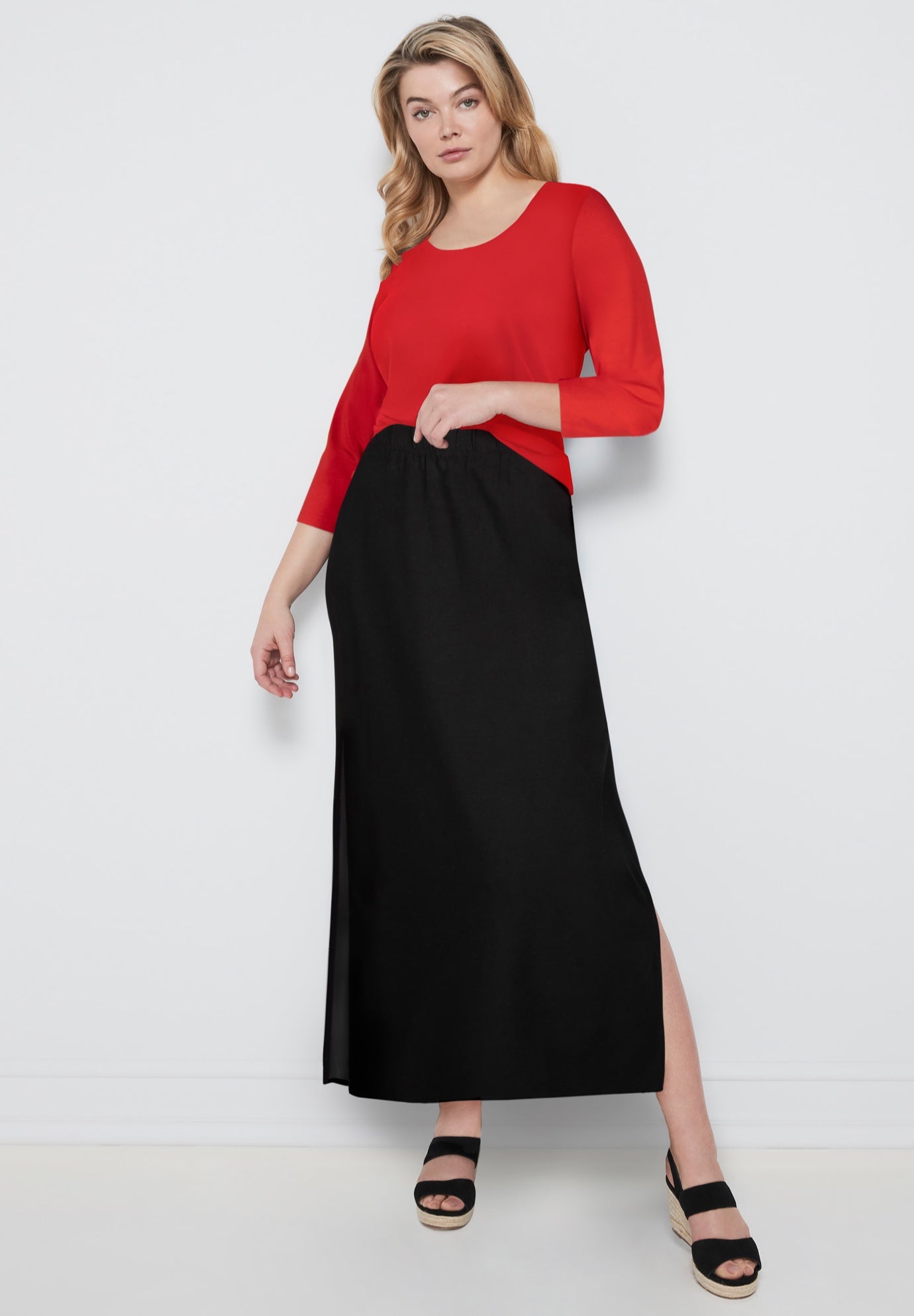 Knit Maxi Skirt image number 1