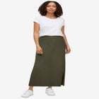 Knit Maxi Skirt image number null