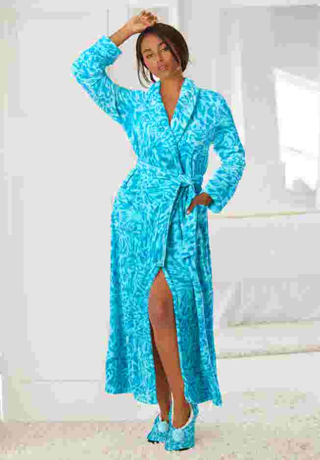 Plush Wrap Robe image number 7