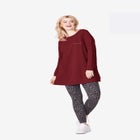 French Terry Love Tunic Sweatshirt image number null