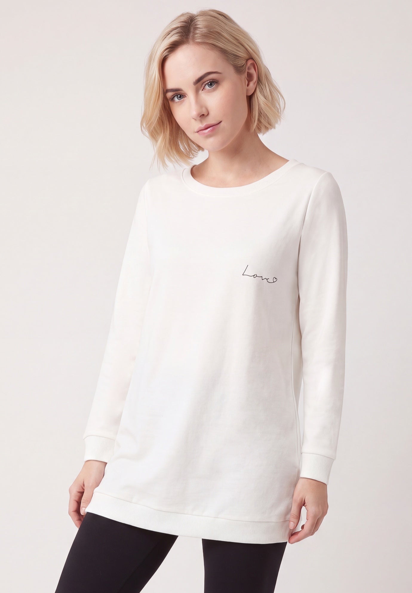French Terry Love Tunic Sweatshirt image number 0