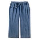 Wide-Leg Drawstring Denim Pants image number null