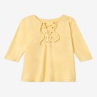 Lace-Up Three-Quarter Sleeve Tee image number null