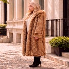 Plus Size Hooded Faux Fur Coat image number 2