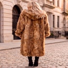 Plus Size Hooded Faux Fur Coat image number 3