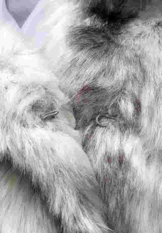 Hooded Long Faux Fur Coat image number 7