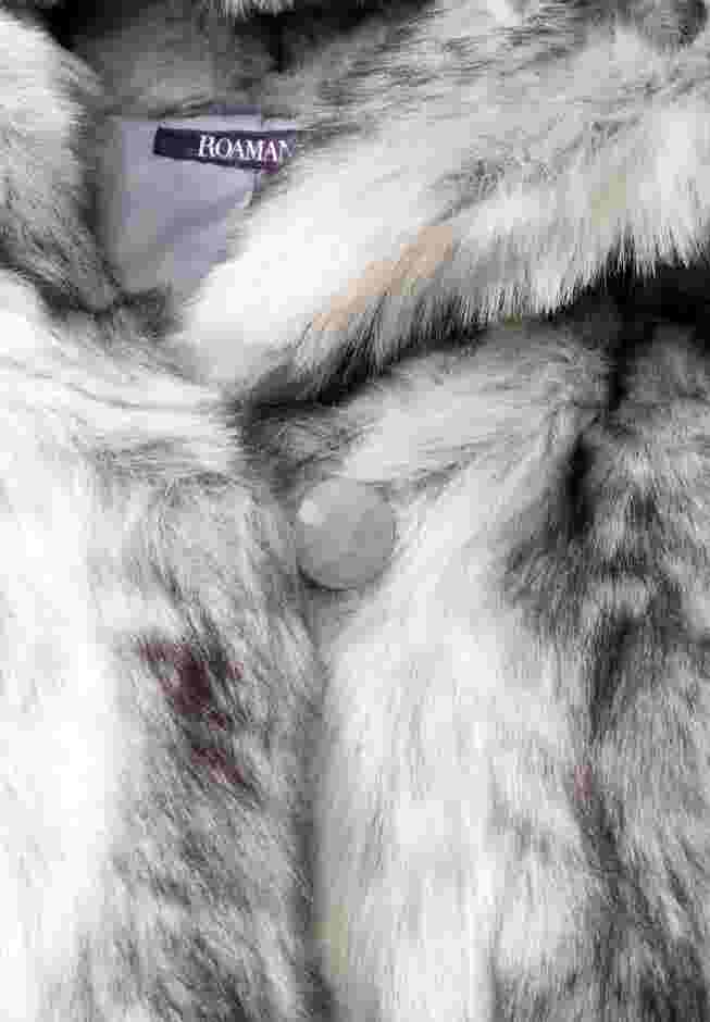 Hooded Long Faux Fur Coat image number 8