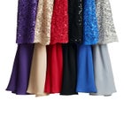 Plus Size Sparkle Lace Popover A-Line Gown with 3/4 Sleeves image number null