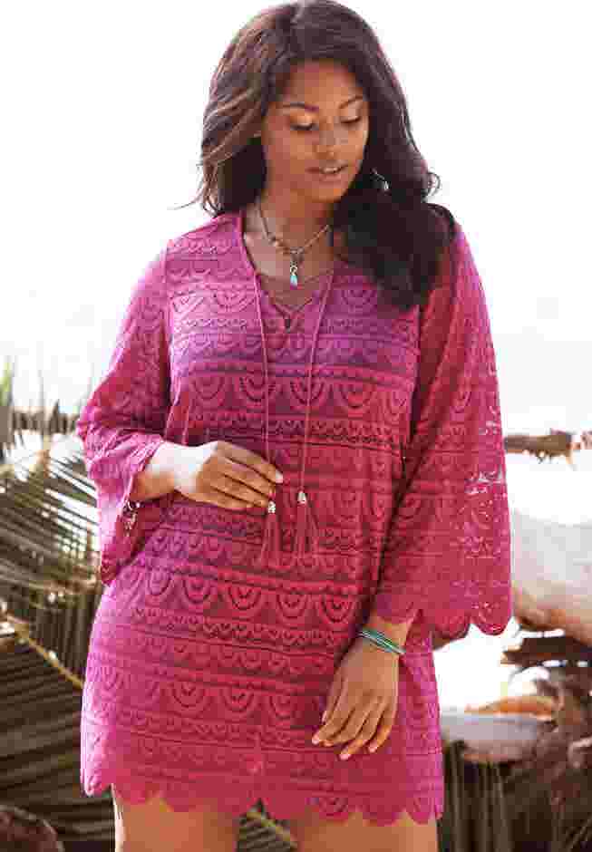 Scallop Lace Cover Up  image number 0