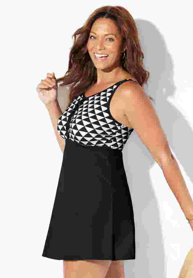 Macrame High Neck Swimdress image number 2