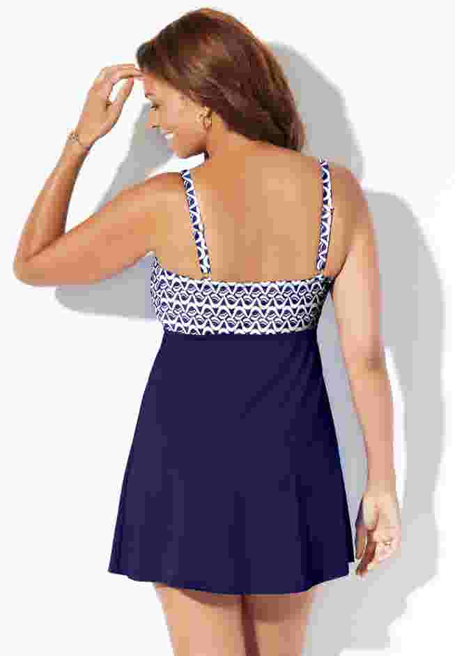 Macrame High Neck Swimdress image number 1