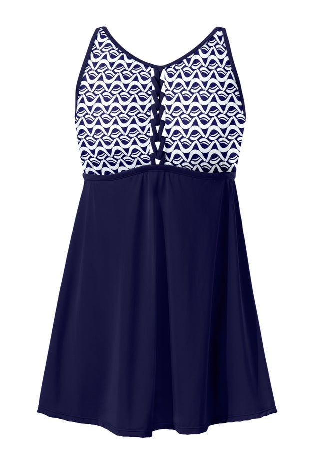 Macrame High Neck Swimdress image number 3