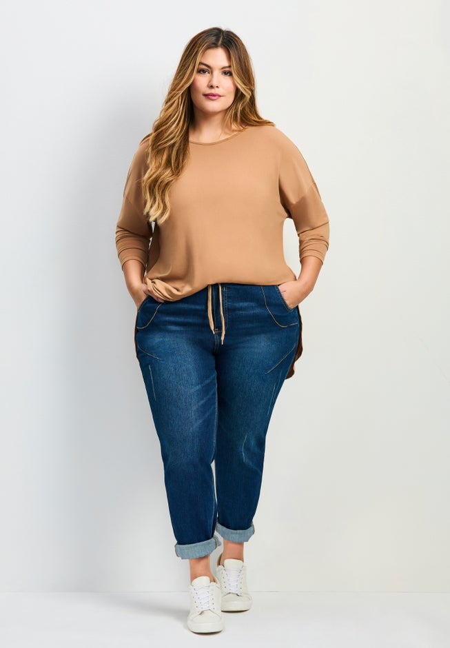 Taliah Denim Jogger image number 4