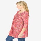 V-Neck Pintucked Tunic image number 2