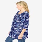V-Neck Pintucked Tunic image number null