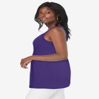 Stretch Cotton Shirred Tank image number null