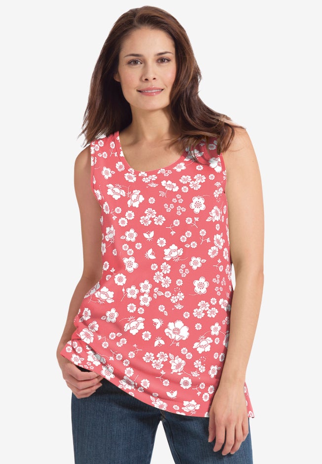 Perfect Printed Scoopneck Tank image number 8