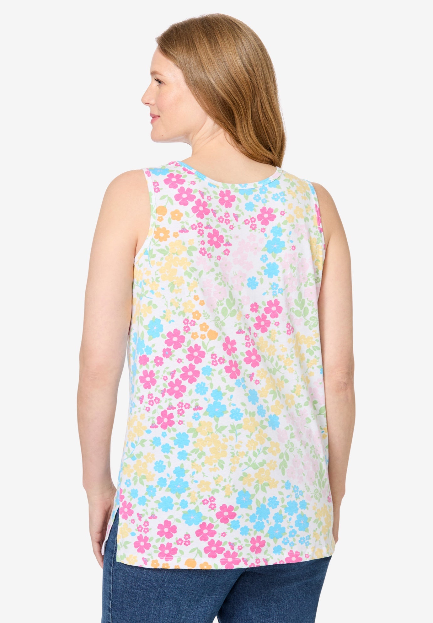 Perfect Printed Scoopneck Tank image number 1