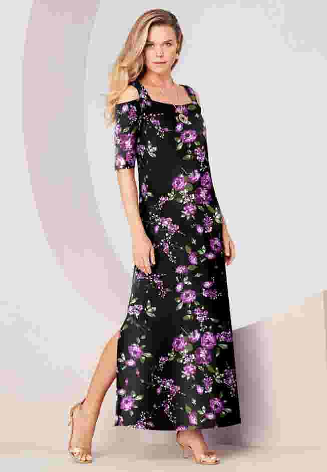 Ultrasmooth Cold Shoulder Maxi Dress image number 0
