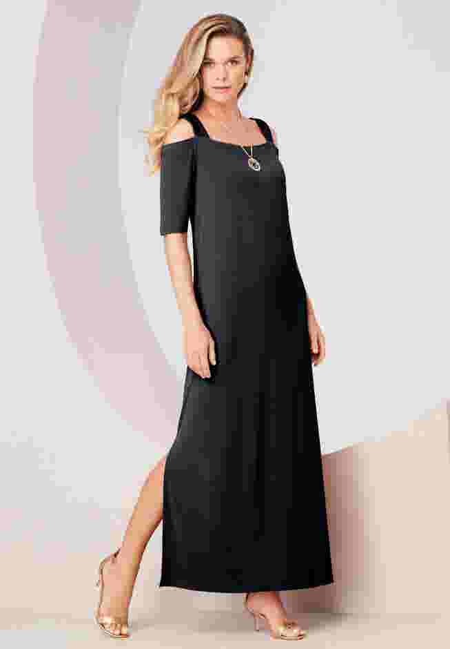 Ultrasmooth Cold Shoulder Maxi Dress image number 0