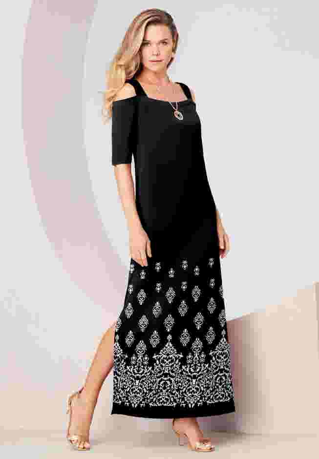 Ultrasmooth Cold Shoulder Maxi Dress image number 0