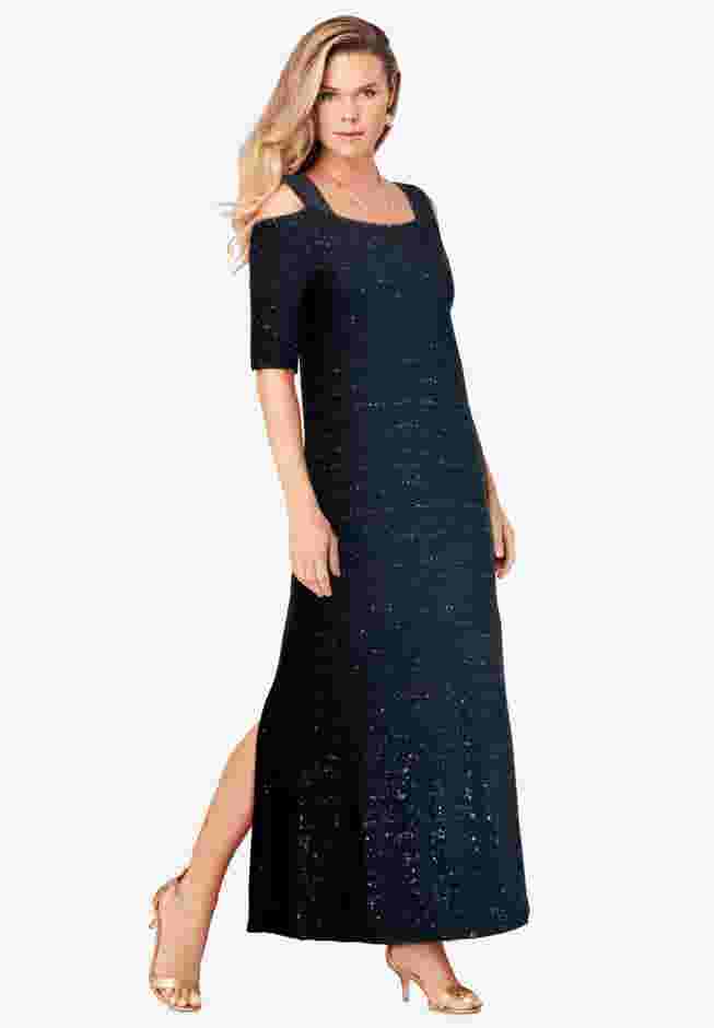 Ultrasmooth Cold Shoulder Maxi Dress image number 0