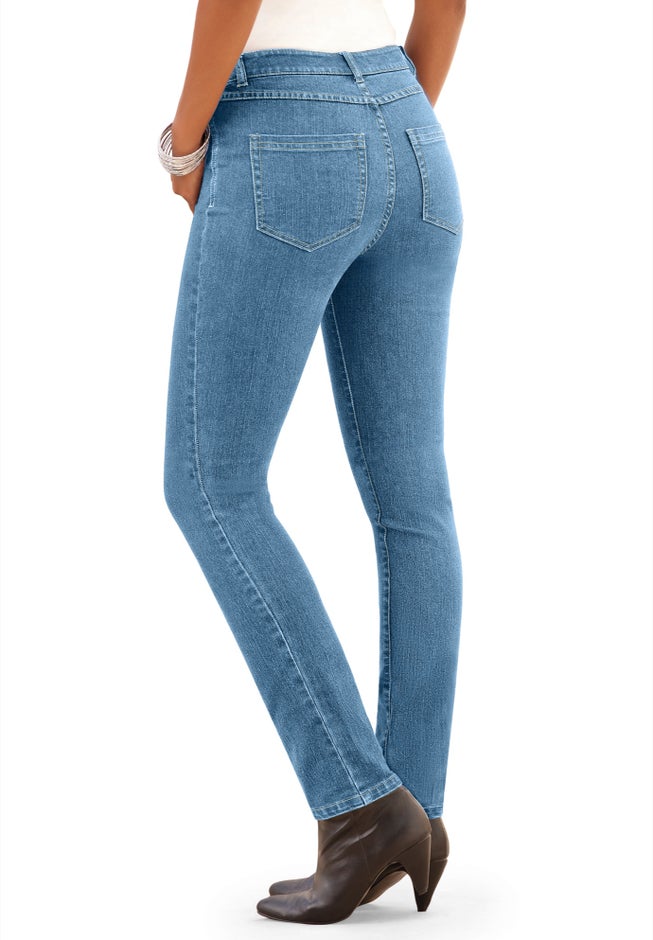 Plus Size Classic Stretch Slim Jean image number 0