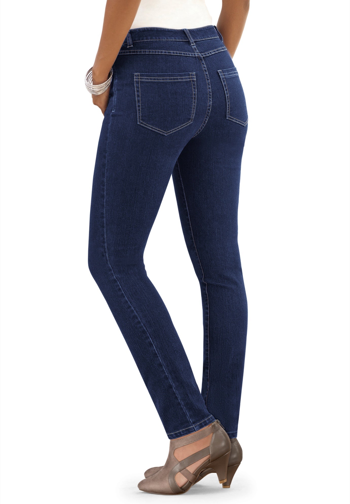 Plus Size Classic Stretch Slim Jean image number 0