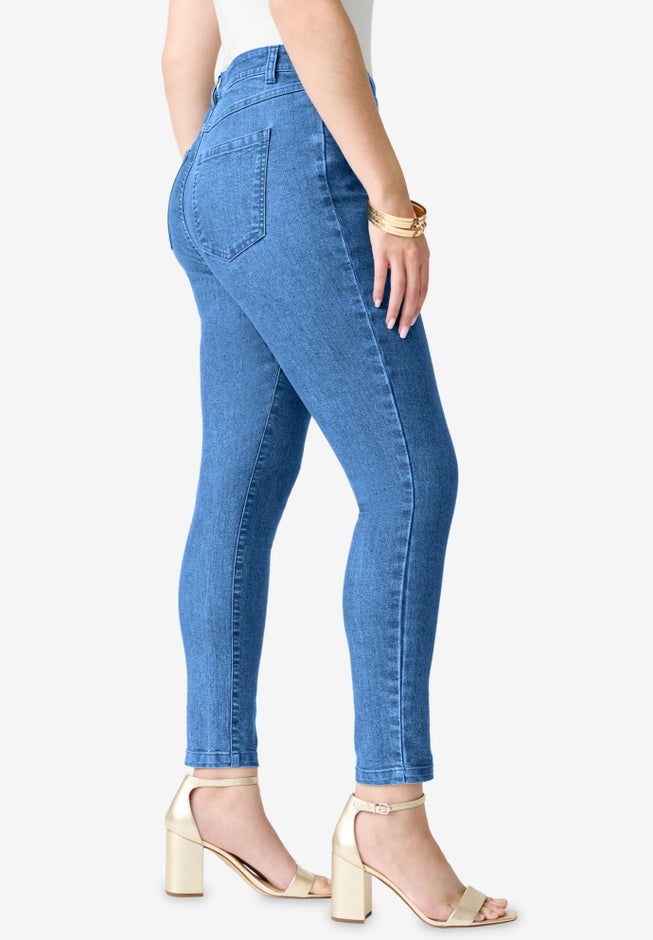 Plus Size Classic Stretch Slim Jean image number 3