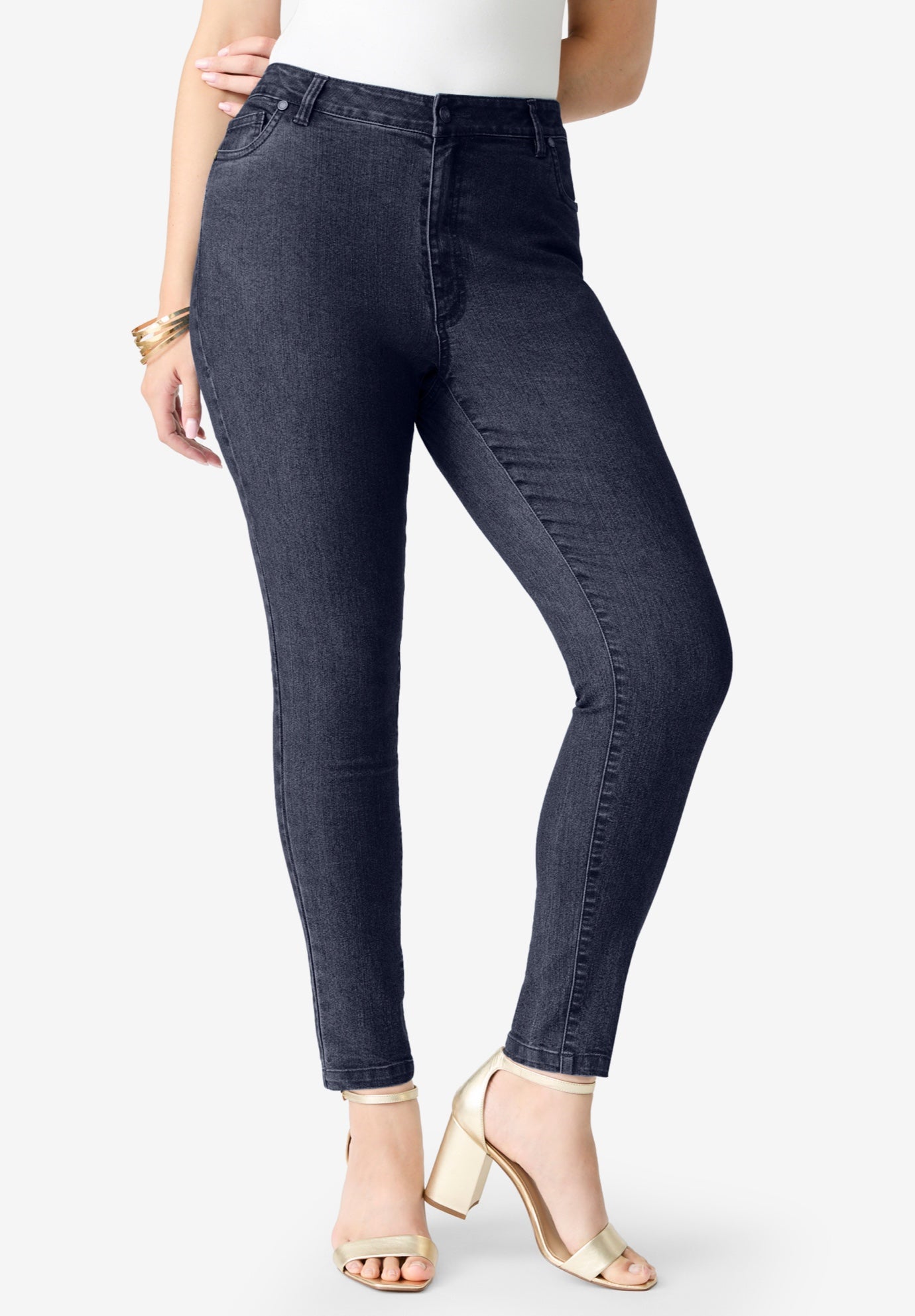 Plus Size Classic Stretch Slim Jean image number 1
