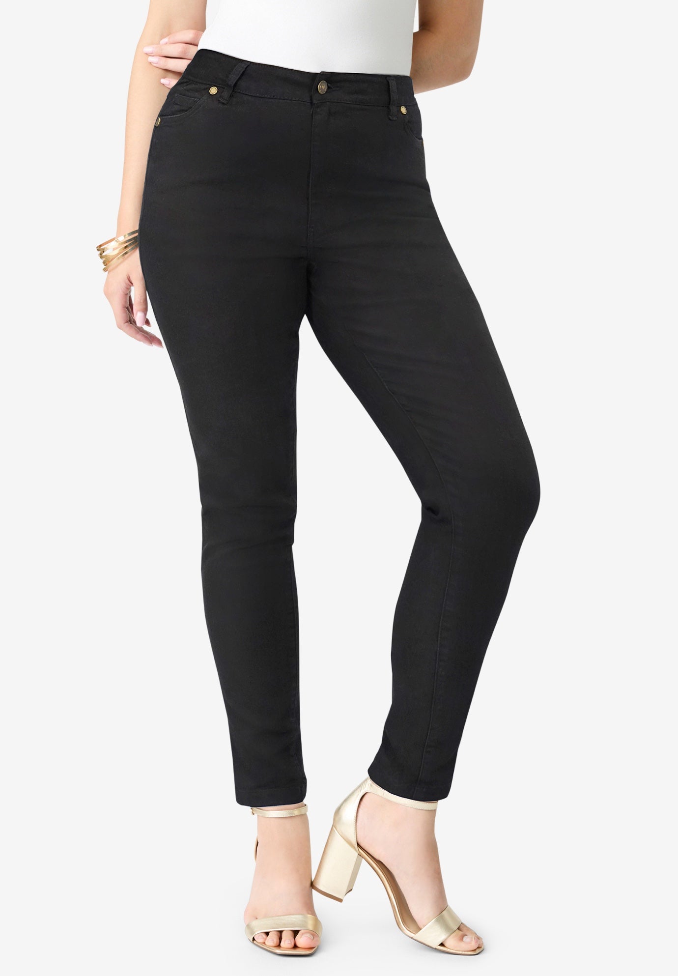 Plus Size Classic Stretch Slim Jean image number 1