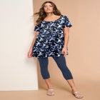 Plus Size Cotton Ultimate Scoopneck Swing Tunic image number null