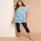 Plus Size Cotton Ultimate Scoopneck Swing Tunic image number null