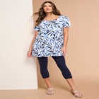Plus Size Cotton Ultimate Scoopneck Swing Tunic image number null