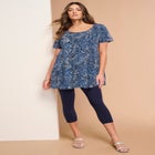 Plus Size Cotton Ultimate Scoopneck Swing Tunic image number 0