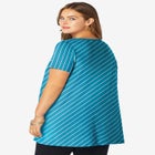 Plus Size Cotton Ultimate Scoopneck Swing Tunic image number null