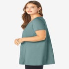 Plus Size Cotton Ultimate Scoopneck Swing Tunic image number null