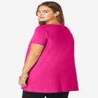 Plus Size Cotton Ultimate Scoopneck Swing Tunic image number null