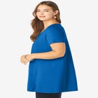 Plus Size Cotton Ultimate Scoopneck Swing Tunic image number 4