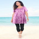 Plus Size Cotton Ultimate Scoopneck Swing Tunic image number null