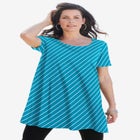Plus Size Cotton Ultimate Scoopneck Swing Tunic image number null