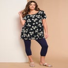 Plus Size Cotton Ultimate Scoopneck Swing Tunic image number null