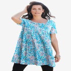 Plus Size Cotton Ultimate Scoopneck Swing Tunic image number null